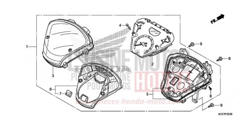 COMPTEUR SH125DD de 2013